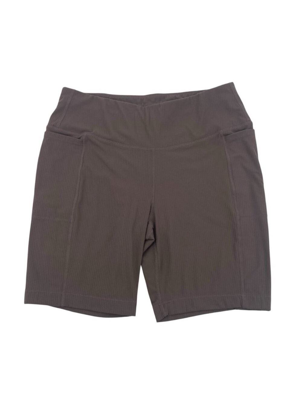 Mondetta Performance Luxury Women's Size L Brown Active Ribbed Bike Shorts
